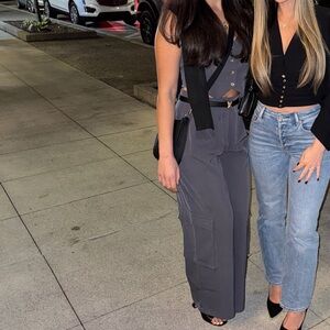 Stylish Gray cargo pants and vest